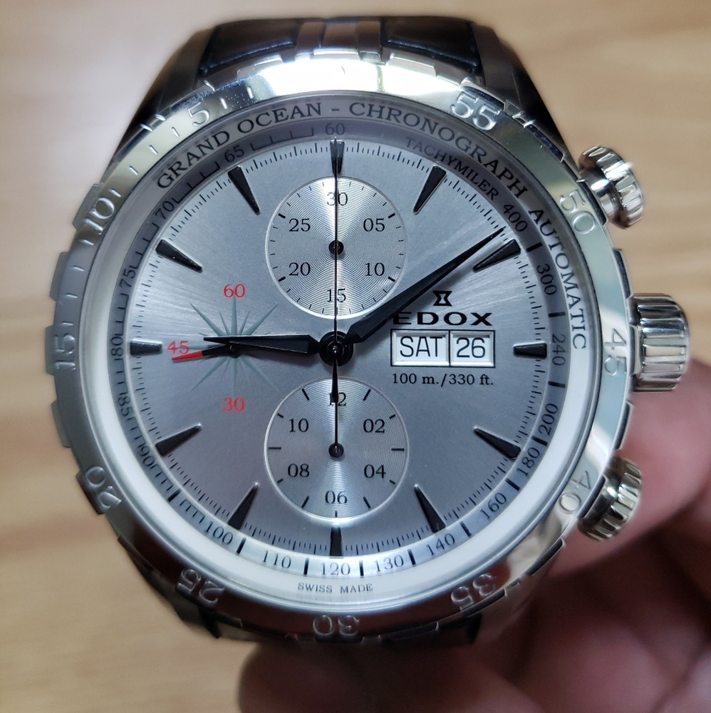 Edox Grand Ocean Automatic Chronograph Watch